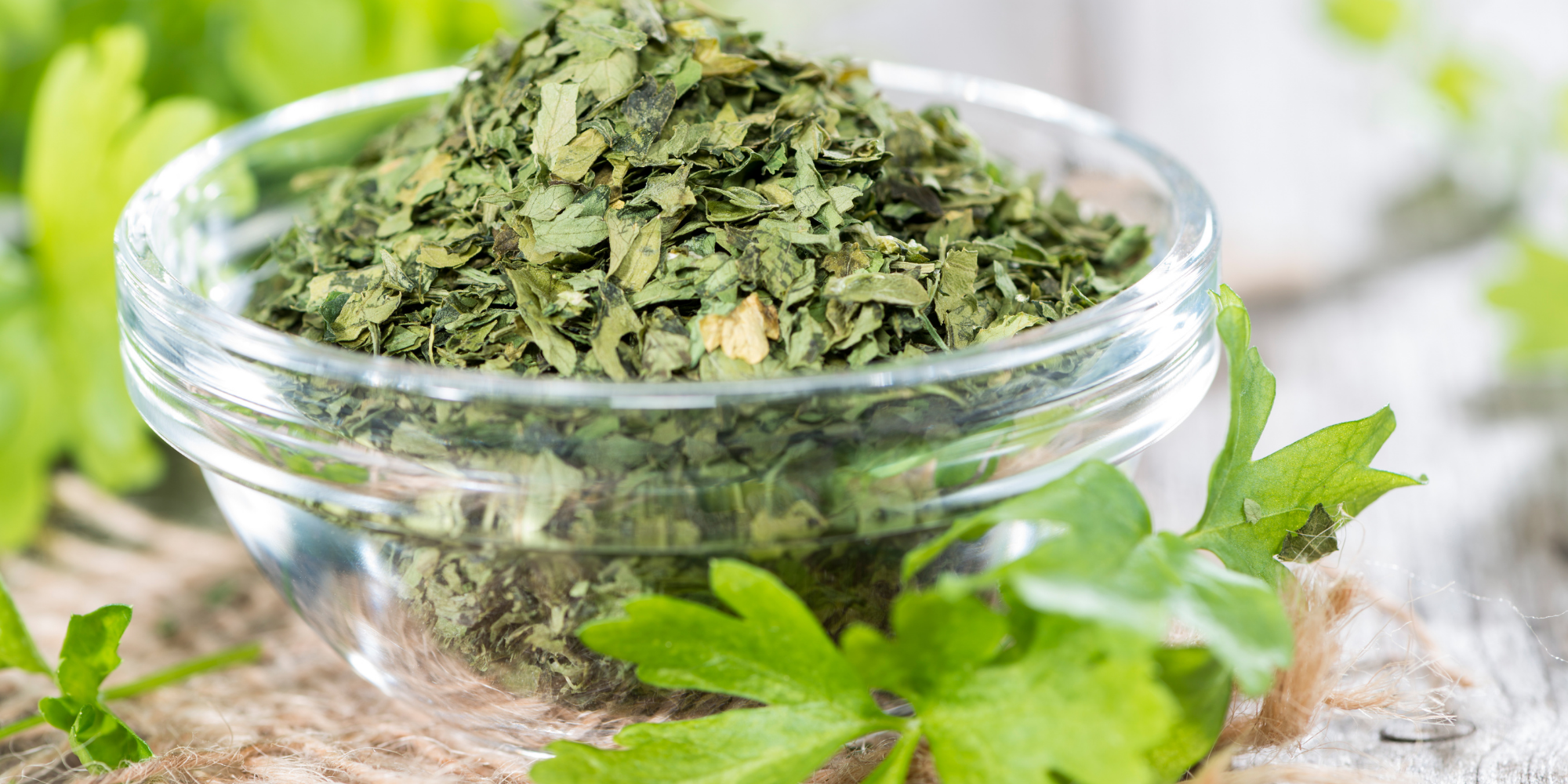 how to dry and store parsley