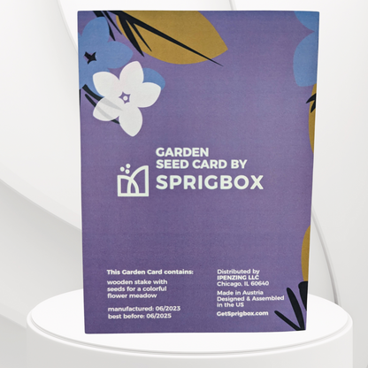 Garden Seed Card - Sympathy - Sprigbox