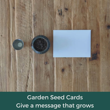 How to plant garden seed cards seeds.