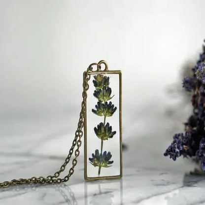 Pendant Necklace - Lavender (Real Flowers) - Sprigbox