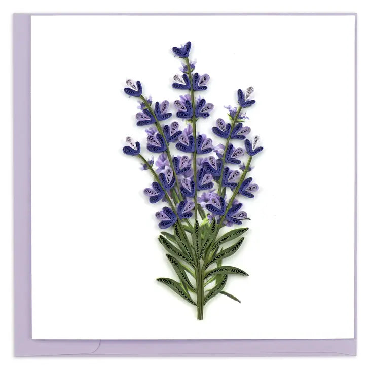 Quilled Card - Lavender - Sprigbox