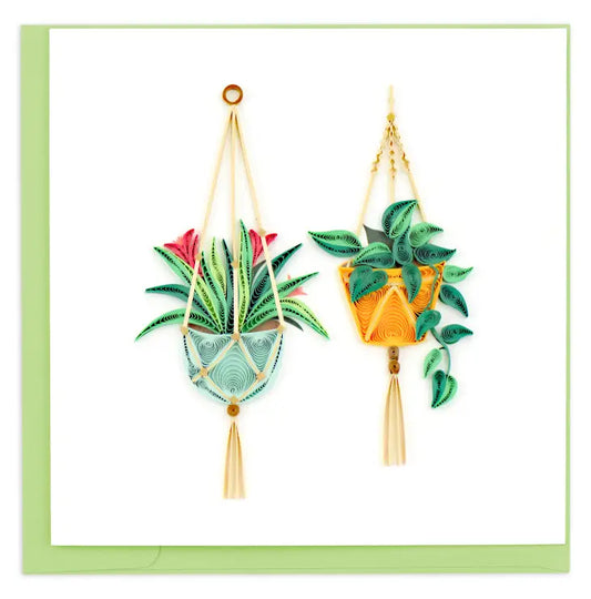 Quilled Card - Plant Hangers - Sprigbox